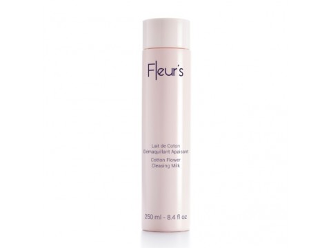 FLEUR'S COTTON FLOWER CLEANSING MILK valomasis veido pienelis su medvilnės ekstraktu, magnolijomis ir orchdėjomis, 250 ml